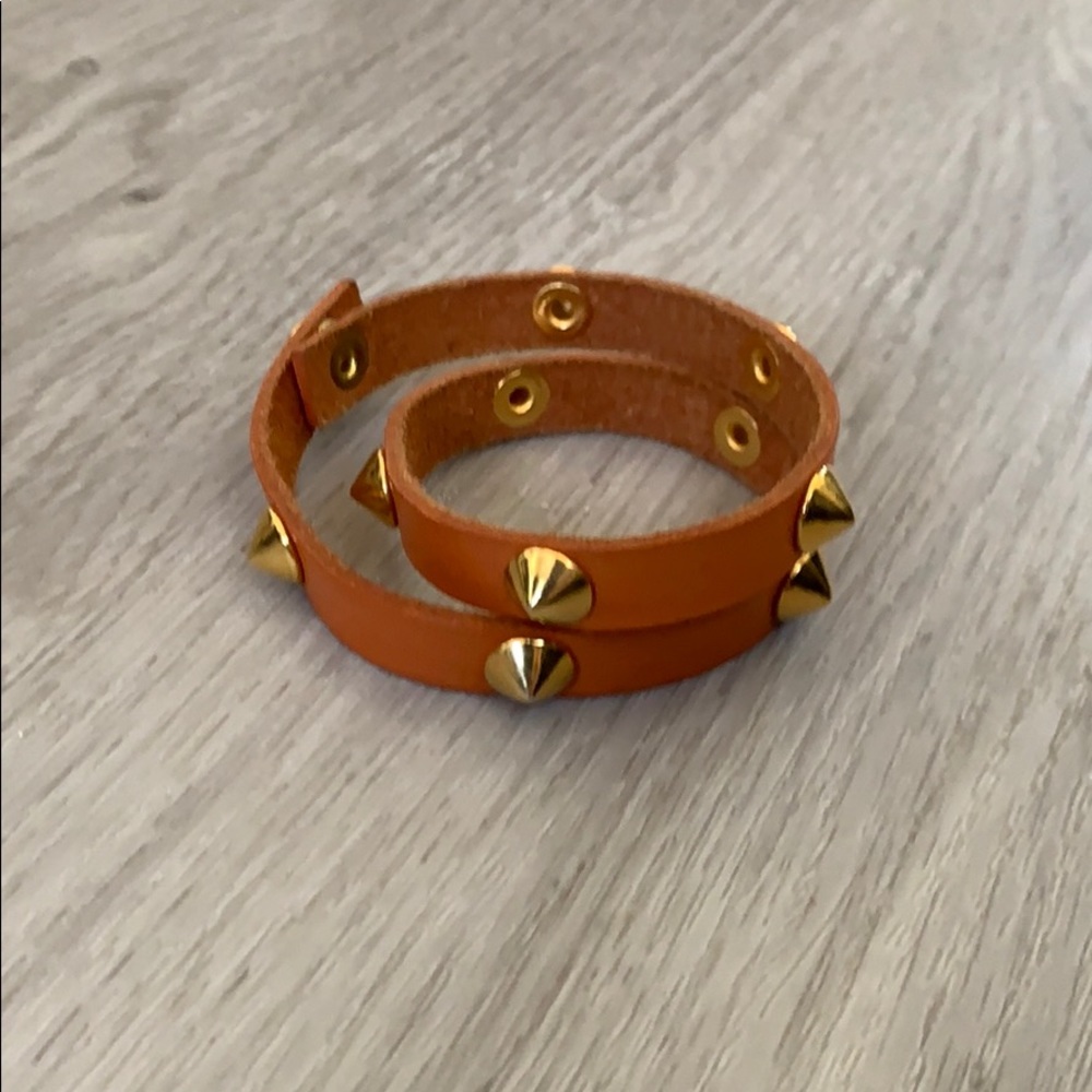 Vita Fede Como Stud Wrap Leather Bracelet